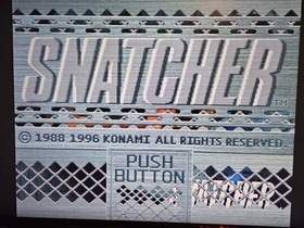 Snatcher CyberPunk Adventure SEGA Saturn 1996 Konami Japan CIB US Seller Tested