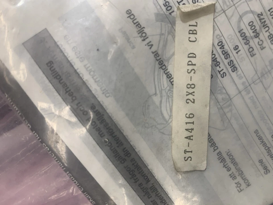 Shimano RSX STI Road Bike Shifters 2x8 Speed Shift Levers ST-416A - Image 3 of 4