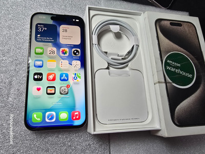 Apple iPhone 15 Pro - 128GB Titan Natur  100% Batterie PERFEKT ZUSTAND 8386
