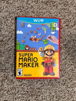 Super Mario Maker Nintendo Wii U Red Case