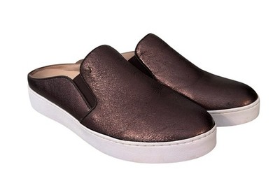 Vionic Dakota Metalic Brown Slip on Mules Sneakers Womens Size 9