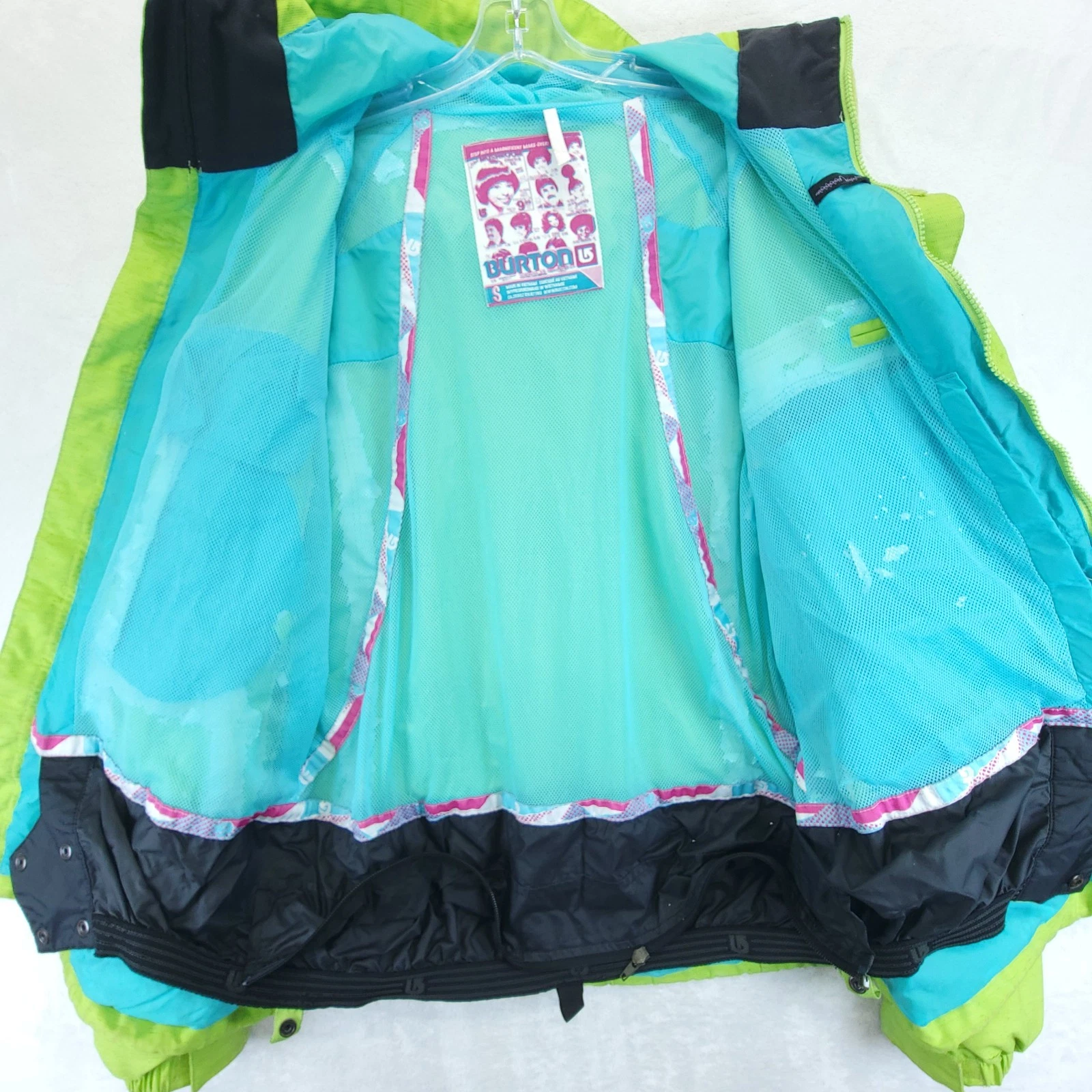 burton full zip hooded snowboarding ski jacket