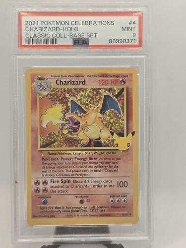 Pokémon Charizard 25th Anniversary Celebrations - PSA 9 Mint - Holo Rare 4/102