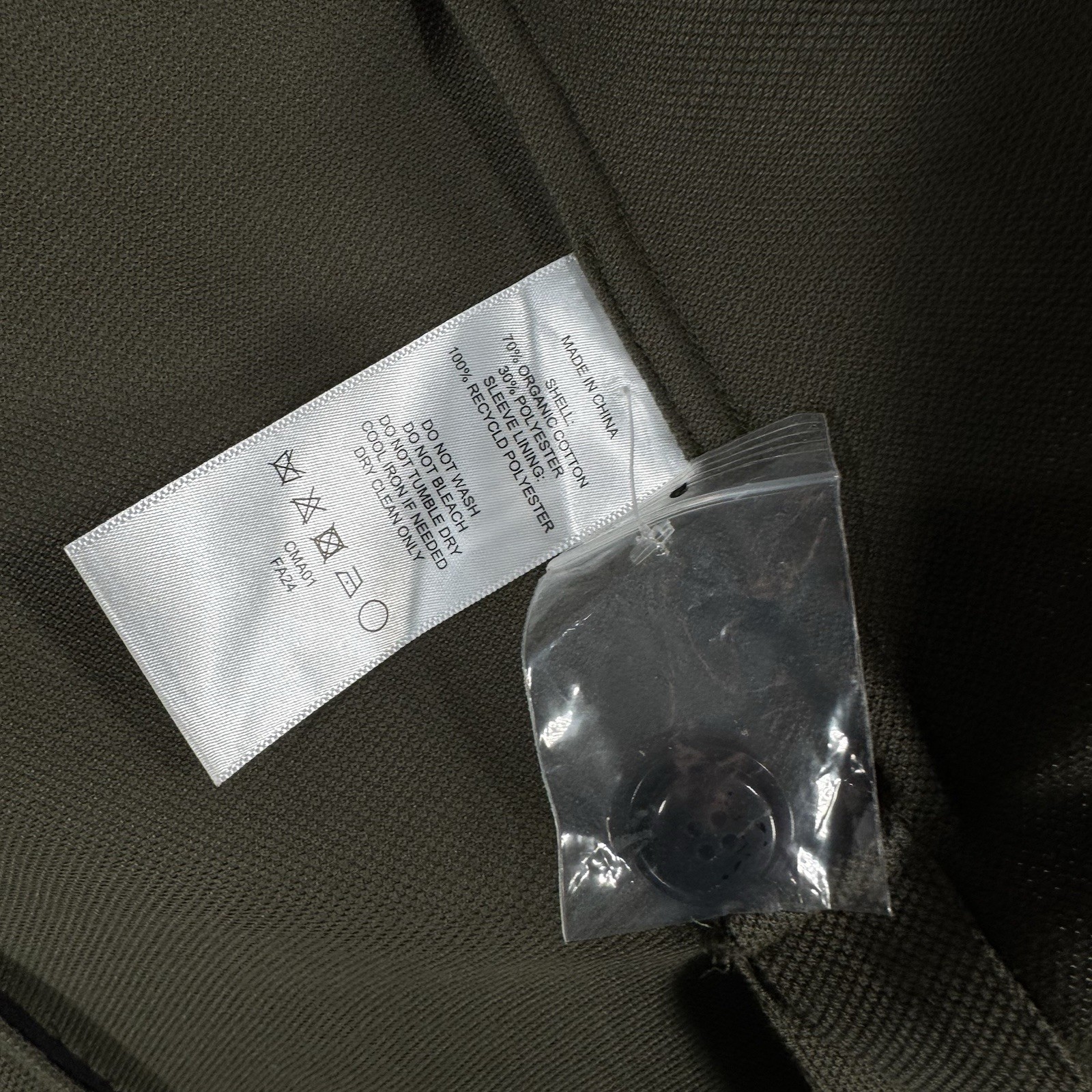 Quince Men Cotton Pique Knit Blazer Outerwear Sz Small New Olive Green