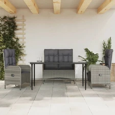Garden Dining Set Grey