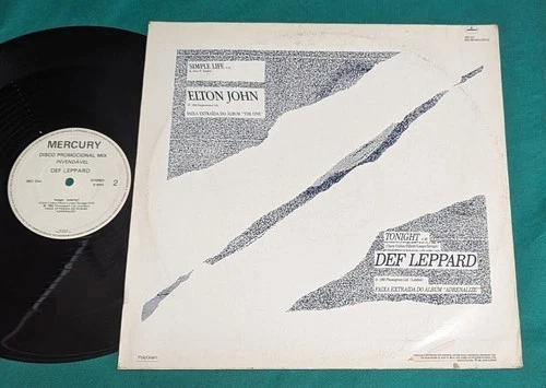 Elton John / Def Leppard - Simple Life / Tonight BRAZIL PROMO 12"Ep 1993 - Image 2 of 2