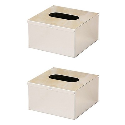  2 Pack Aufbewahrung Toilettenpapier Taschentuchbox-Halter Quadratisch