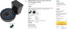 Robotic Vacuum Cleaner With Mop : Lidar Navigation Robotic