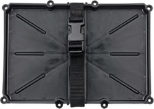 Narrow Battery Tray Holder with Durable Poly Strap - Narrow Space Saving Design