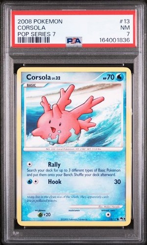 Corsola graded PSA 7 for sale on eBay