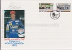 Unaddressed Isle of Man FDC First Day Cover 1992 Nigel Mansell F1 Champion