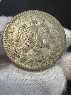 Moneta da 50 centesimi messicani argento Messico 1921 .720 8 21 g