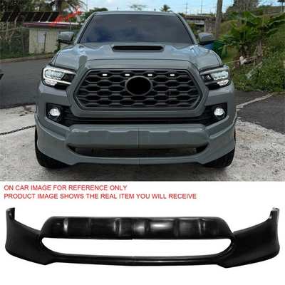 #ad Fits 16 23 Toyota Tacoma IKON Style Front Bumper Lip Spoiler PU Unpainted 2PCS $135.99