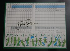 Jack Nicklaus Signed Muirfield Village 1980 Scorecard Autographed