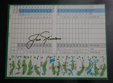 Jack Nicklaus Signed Muirfield Village 1980 Scorecard Autographed