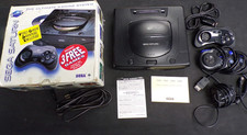 VINTAGE SEGA SATURN CONSOLE COMPLETE CIB VIDEO GAME SYSTEM MK-80000A BOX INSERTS