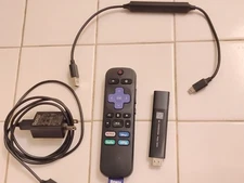 Roku Streaming Stick+ Digital HD Media Streamer 3810X- Black w/Remote & Adapter