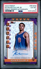 2024 TOPPS FINEST RC FINEST AUTOS #RFAKM KEVIN MCCULLAR JR. PSA 6
