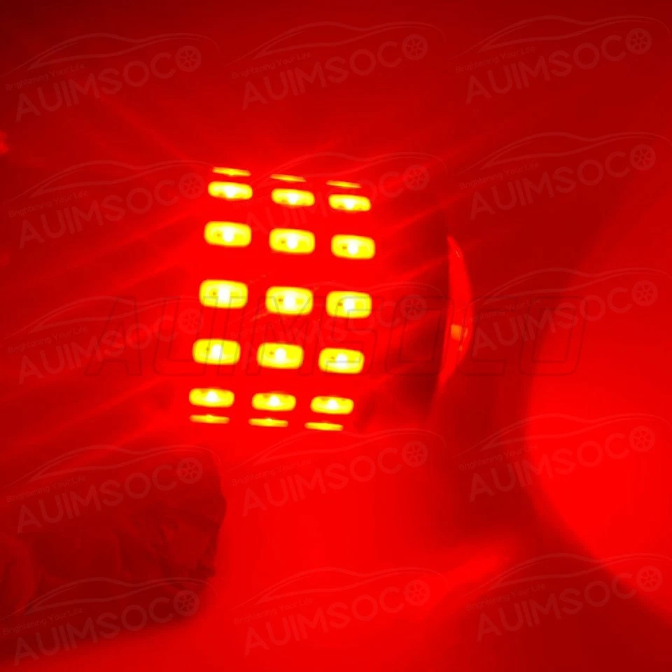 Par 1156 33-SMD LED Parada de freno trasero Respaldo Señal de giro inverso Bombillas Rojo Foto 4 de 4