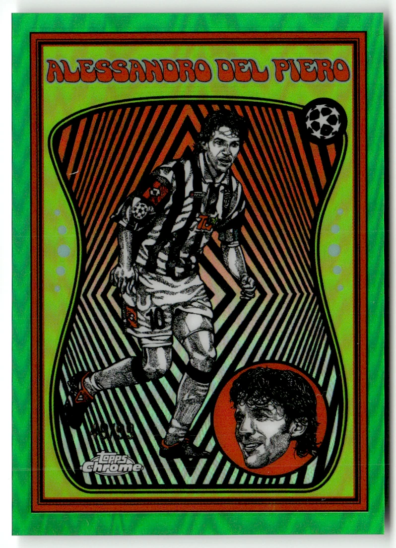 Topps Chrome CL 2026 No. UV-15 Alessandro del Piero Ultra Violet Green 49/99 SSP