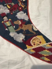 Set Of 3 Needlepoint Christmas Stockings -