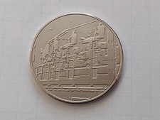 Ukrainische Tischmedaille Nikopol Interpipe Plant. &Ouml;ffnung Ringofen. 2013