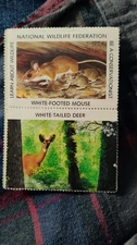 Cinderella Stamps 4 From 1974, National Wildlife Federation Conservation (NWF)