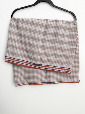 Epice Paris Multicolor Check Wool Shawl Scarf 31x76 