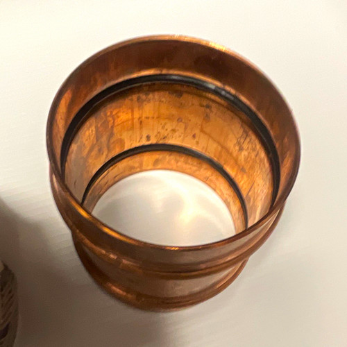 Copper Pro Press Coupling Pipe Fitting 4โ, 4โ, and 3โ Qty lot of 3