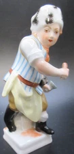 KONIGLICHE PORZELLAN-MANUFAKTUR(KPM) GERMAN BERLIN "MONTH FIGURE" BOY