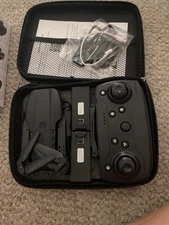 E88 4K RC Drone Foldable Quadcopter 2.4G R/C Quadrotor With Case, BLACK NIB