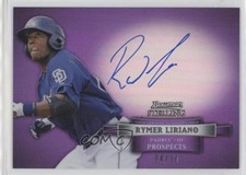 2012 Bowman Sterling Prospect Purple Refractor 4/10 Rymer Liriano Auto 0aa
