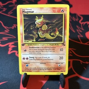 magmar pokemon card value 39/62 - Fossil - this card is the perfect way to showcase your collection. Vintage Uncommon (german) - Magmar