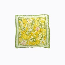 70s Vtg Avon Burst of Spring Kent Floral Scarf Monet Abstract Art Boho Dopamine