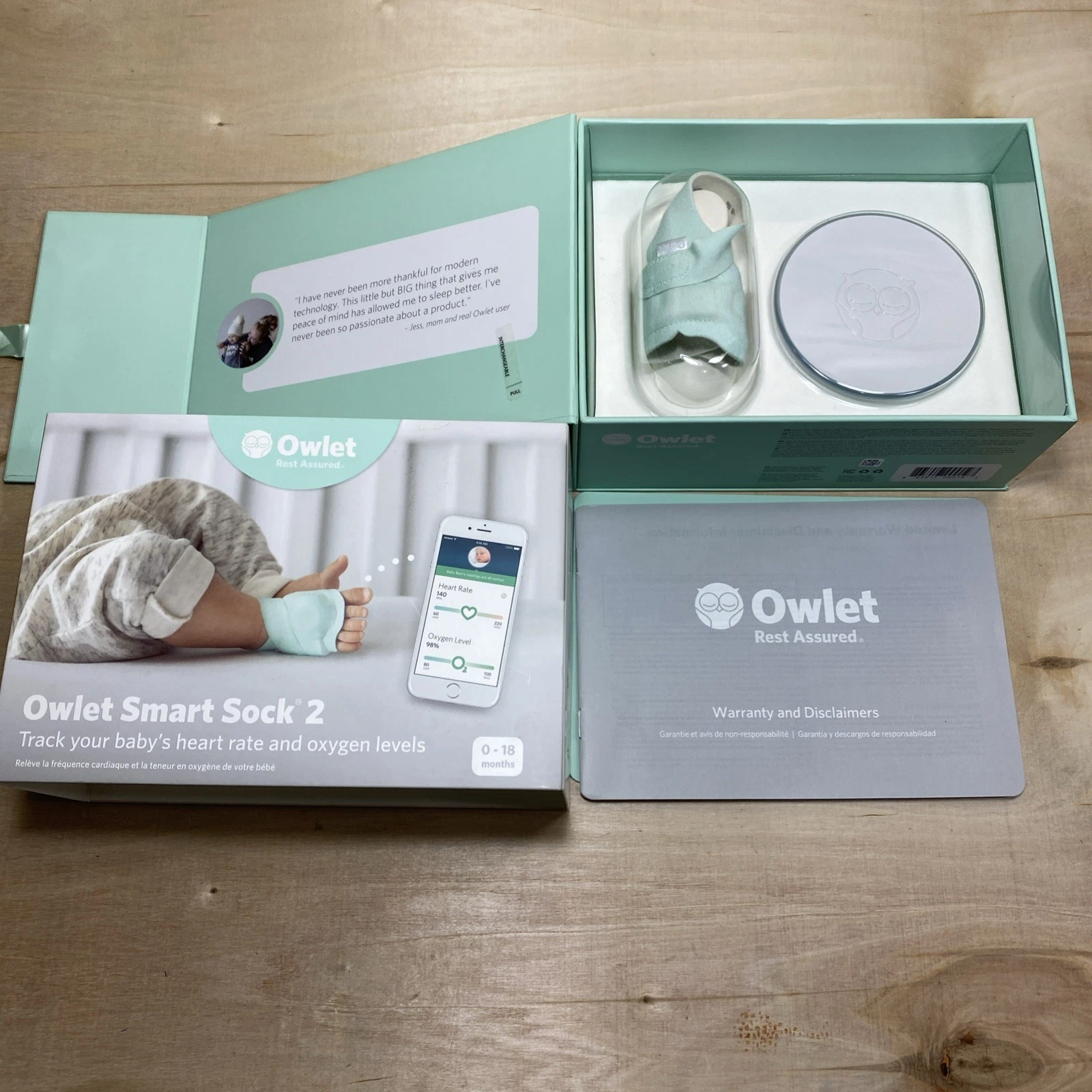 Owlet Smart Sock 2 Baby Monitor Sensor READ