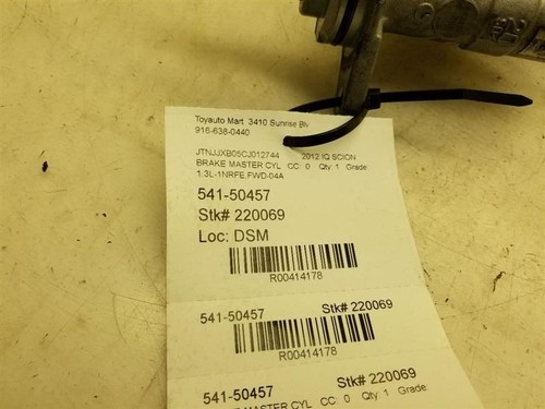 11 12 13 14 15 CILINDRO MAESTRO FRENO SCION IQ 1.3L 414178 - Imagen 5 de 12