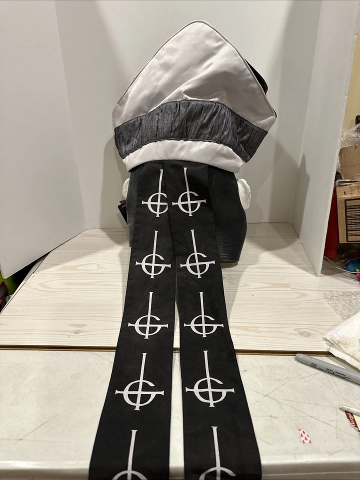 Halloween Ghost Papa Emeritas 2 Deluxe Fancy Dress Scary Cosplay Mask with Hat - Image 4 of 4