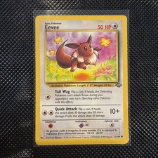 1999 Pokemon Eevee 51/64 Jungle Common Regular 50 HP Basic WOTC