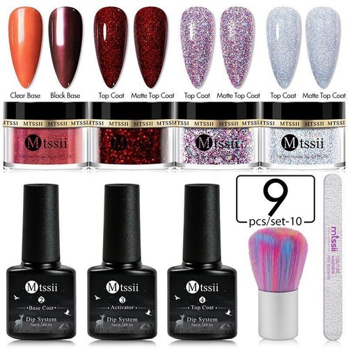 Juego de polvo de uñas de inmersión de 5 g sistema de inmersión en polvo brillo de uñas desnudo kit de uñas arte - Imagen 70 de 77
