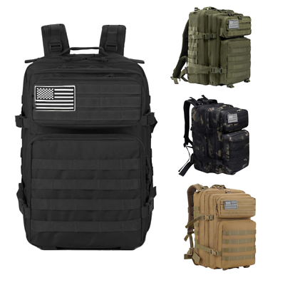 Army Rucksack Tactical Light Stealth Military Molle Back Pack 45L Assault  Bag - Main Image
