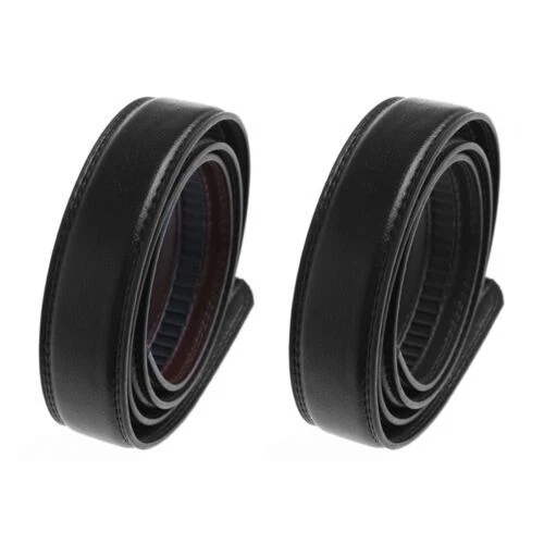 Cinturones negros Buckle imitación de cuero para hombres