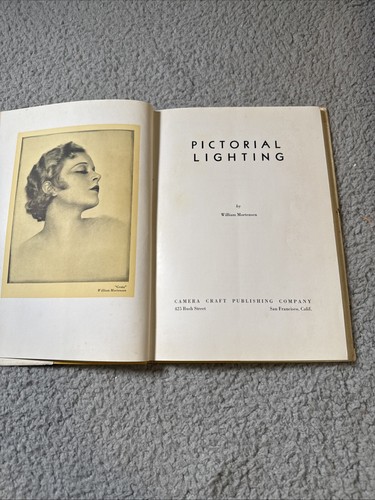 Pictorial Lighting William Mortensen 1938 HC 1st Edition 5th Pr w/Ephemera & DJ - Picture 9 of 22
