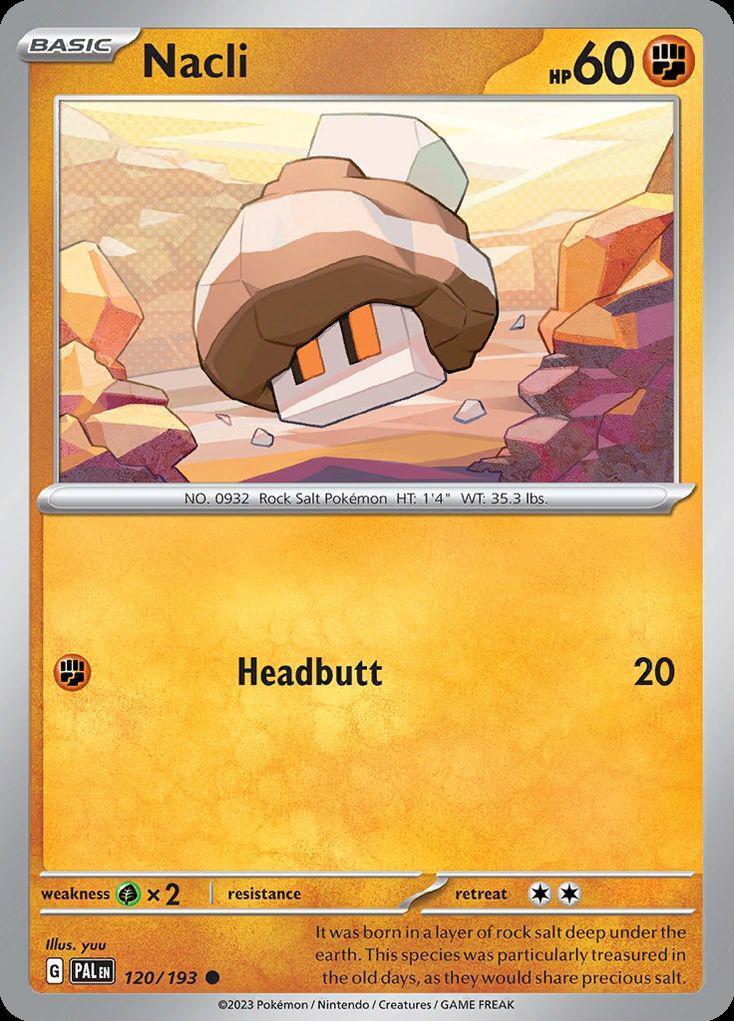 Pokemon Nacli (120/279) Paldea Evolved NM