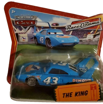 カーズ　RacceO'Rama MINI ミニカー Disney Cars Race Rama THE KING Short Card Check-out 1:55 Scale