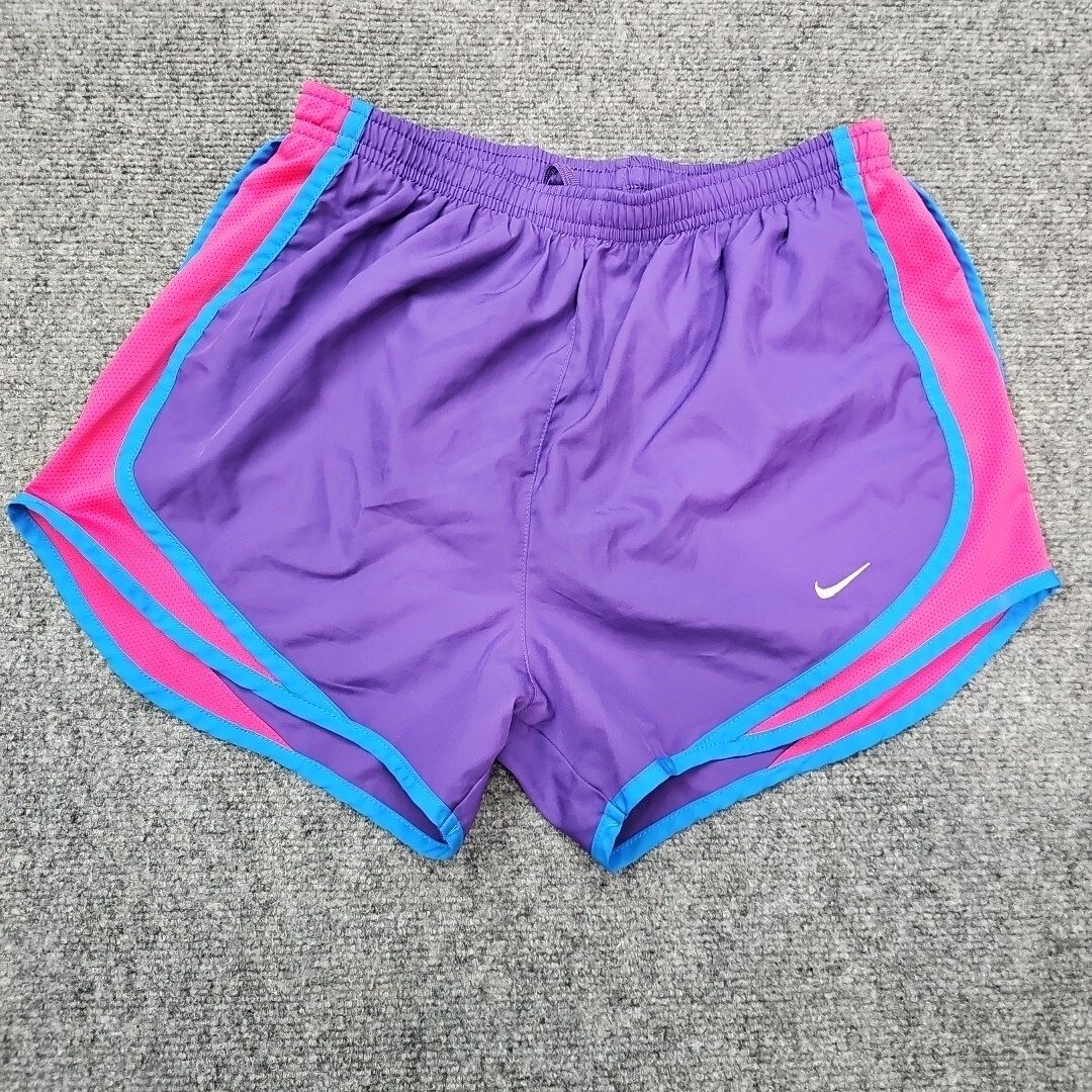 purple and pink nike shorts