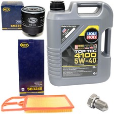 Motoröl Filter Set 5W40 5Liter + Ölablassschraube für Seat Arosa Skoda VW Polo