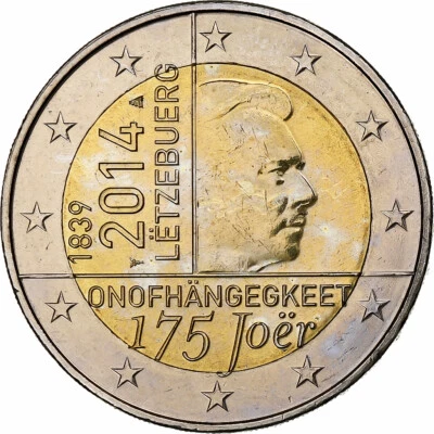 [#1163109] Luxembourg, 2 Euro, 175 Joer, 2014, Utrecht, SPL, Bimétallique, KM:Ne - Photo 1/2