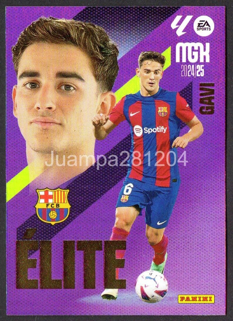 GAVI ELITE #4 FC BARCELONA 2024-25 CROMO MEGACRACKS LA LIGA PANINI