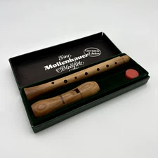 Vintage Conrad Mollenhauer Blockflöte 79276 A w/ Manual, Flute, Grease & Whistle
