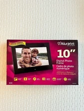 ALURATEK 10" DIGITAL PHOTO FRAME WITH 4GB BUILT-IN MEMORY - ADMPF310F - NEW